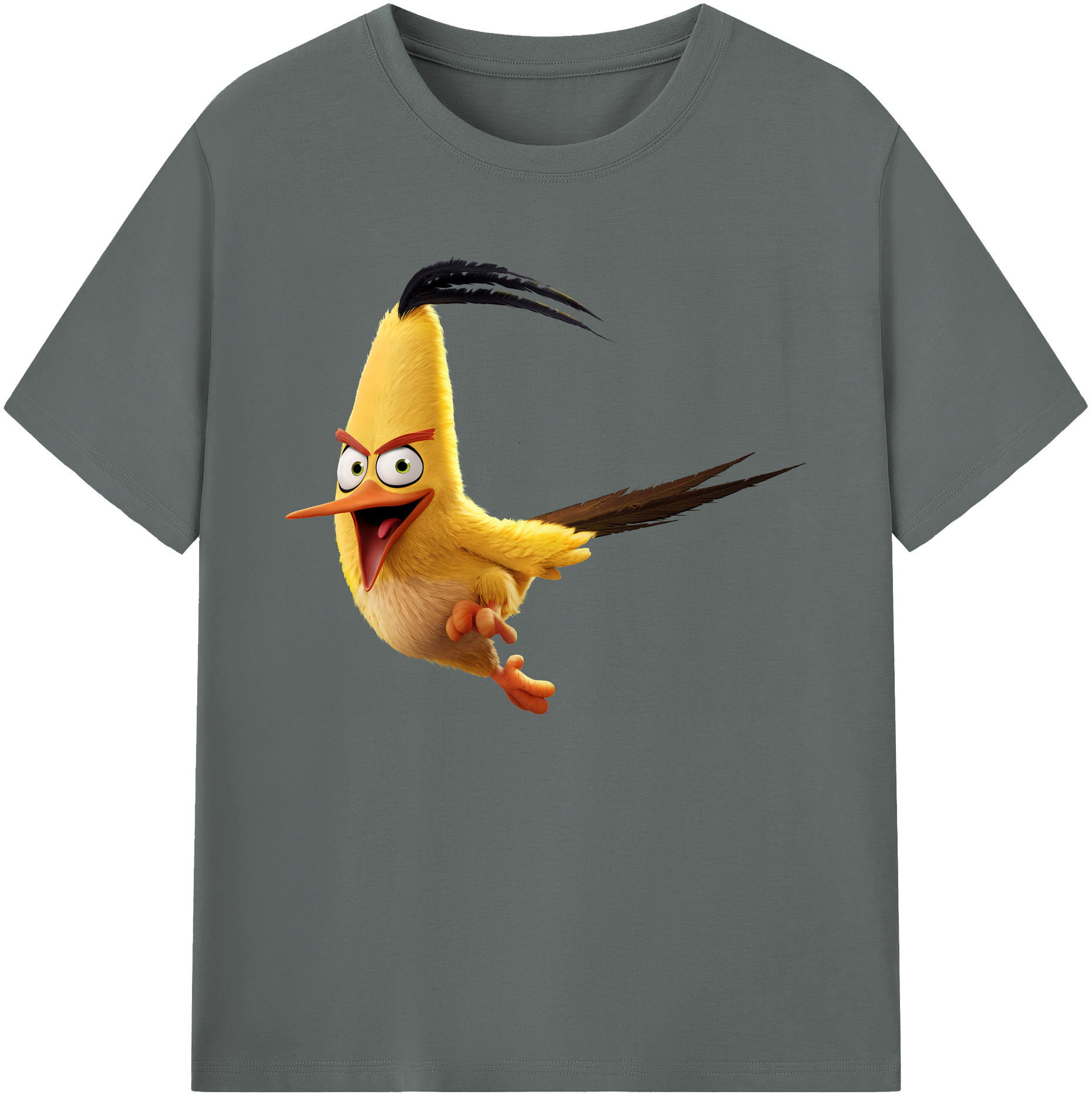 （画像用） Angry Birds アングリーバード 綿100％ メンズ半袖Tシャツ｜肌触りやわらか＆通気性